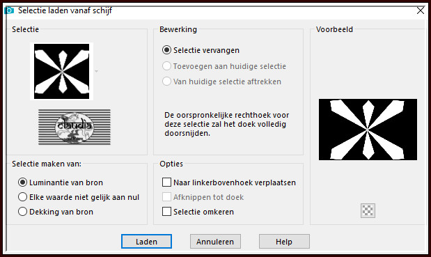 Selecties - Selectie laden/opslaan - Selectie laden vanaf schijf : sel92_aliciar